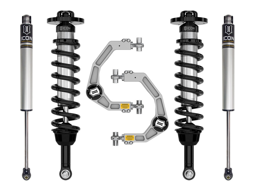 ICON 2021-2024 Ford F-150 4WD, 2.75-3.5" Lift, Stage 1 Suspension System, Billet K93131