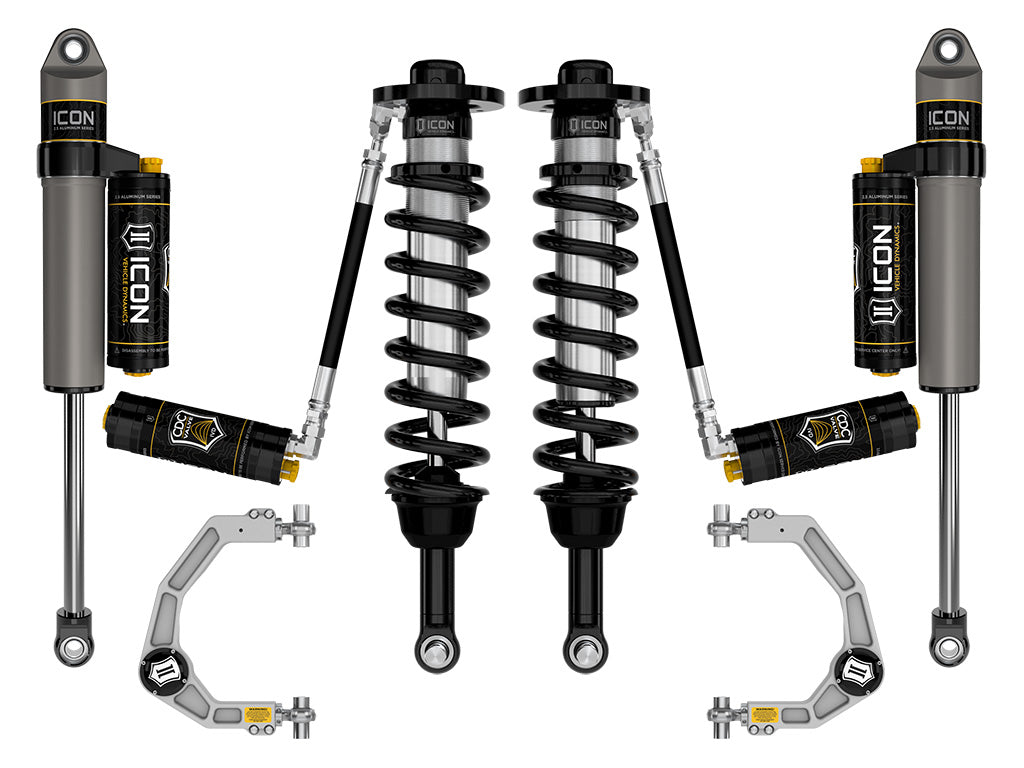 ICON 2021-2024 Ford F-150 4WD, 2.75-3.5" Lift, Stage 4 Suspension System, Billet, CDCV K93134