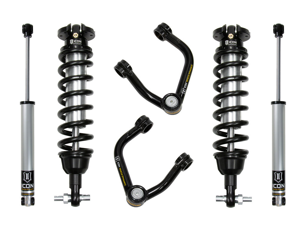ICON 19-21 Ford Ranger, 0-3.5" Lift, Stage 2 Susp System, Tubular UCA Al Knuckle k93202ta