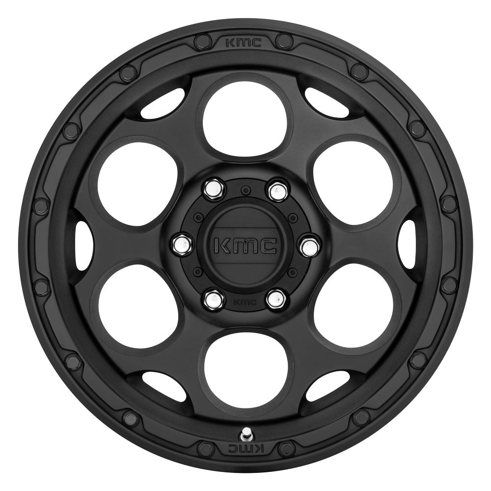 18x8.5 KMC KM541 Dirty Harry Textured Black 6x4.5/114.3 18mm - Flex Offroad