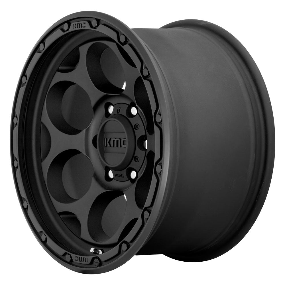 17x8.5 KMC KM541 Dirty Harry Textured Black 6x4.5/114.3 18mm