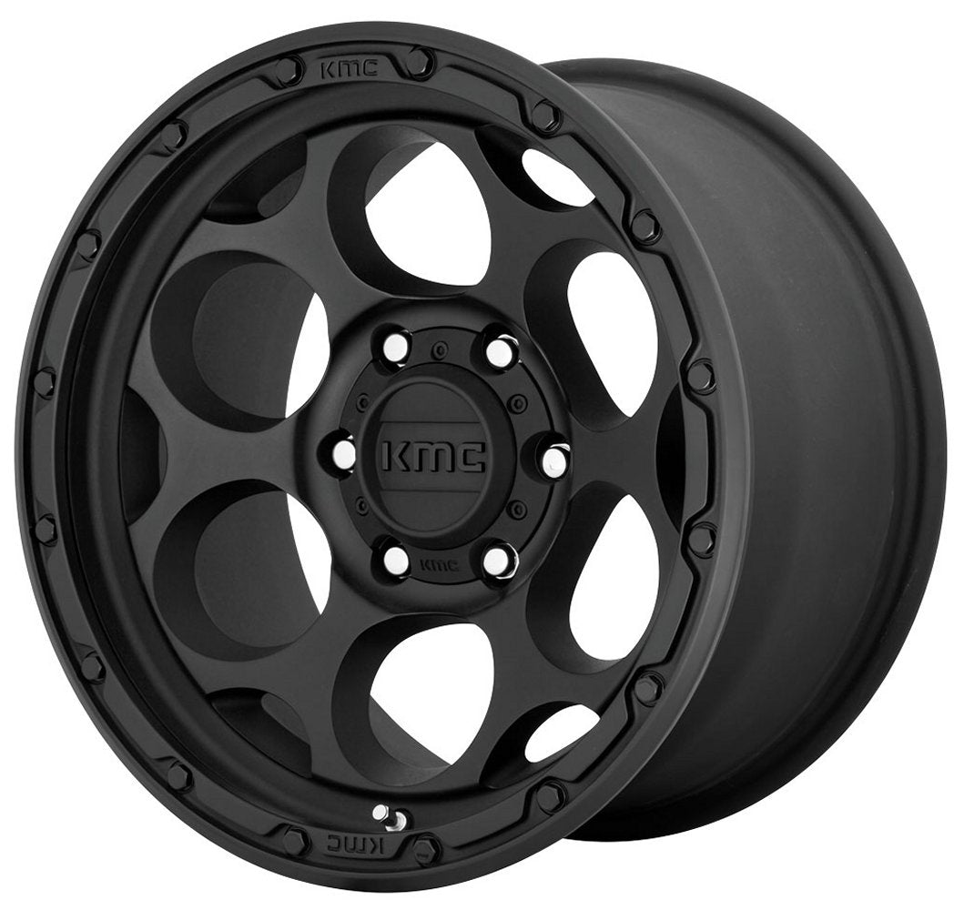 17x8.5 KMC KM541 Dirty Harry Textured Black 6x4.5/114.3 18mm