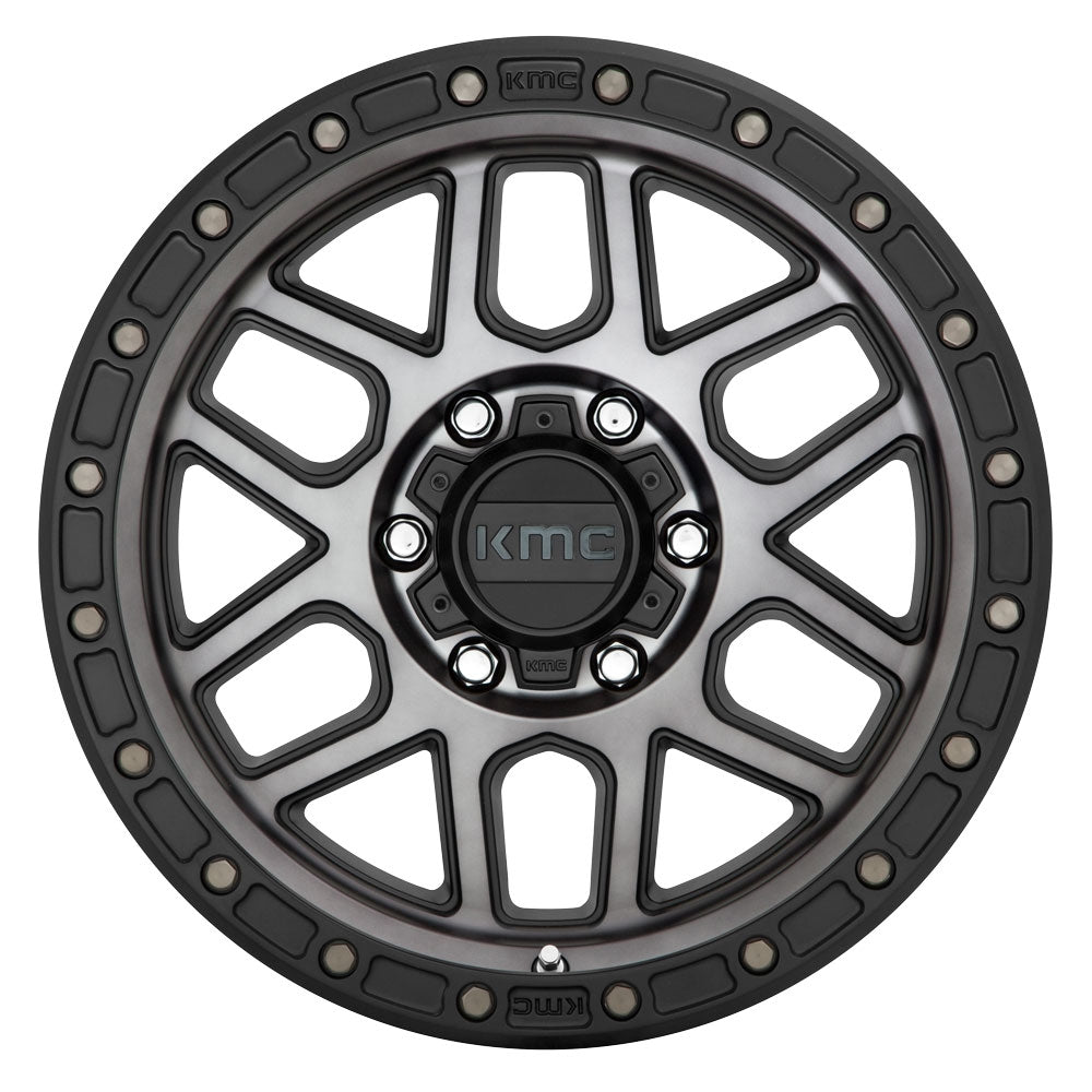 17x9 KMC KM544 Mesa Satin Black w/ Grey Tint 6x4.5/114.3 18mm - Flex Offroad