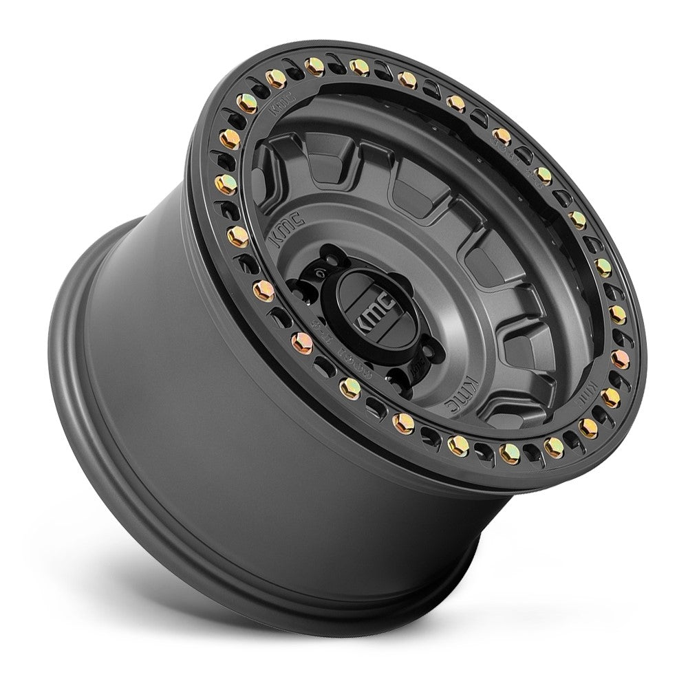 17x9 KMC KM236 Tank Beadlock Anthracite (True Beadlock) 8x170 -38mm - Flex Offroad