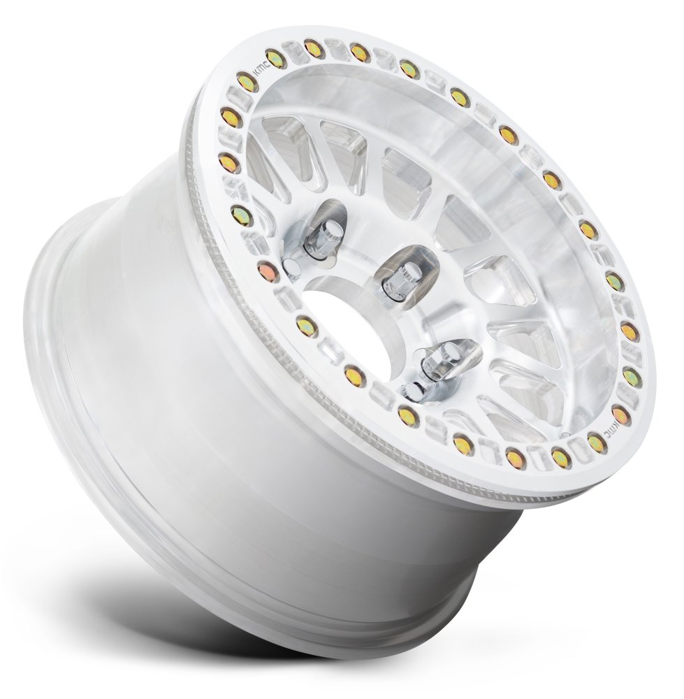 17x9 KMC KM445 Impact Forged Beadlock Raw Machined 6x5.5/139.7 25mm - Flex Offroad