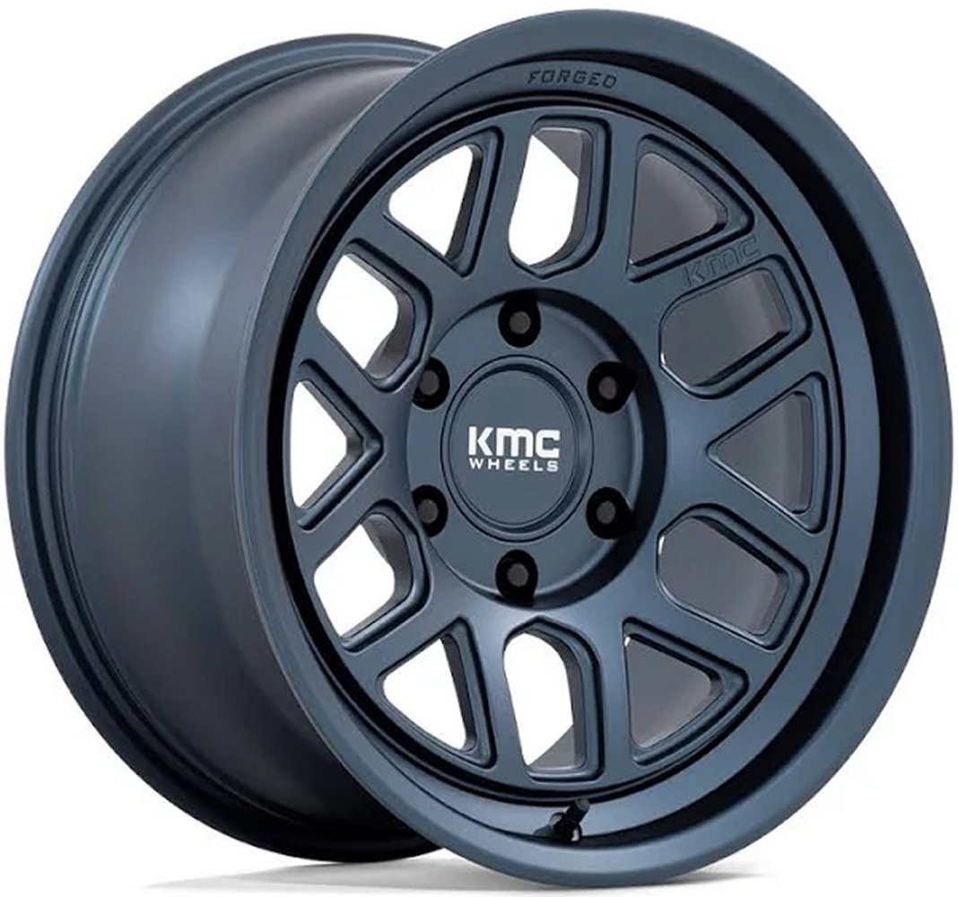18X9 KMC KM446 Mesa Forged Monoblock Metallic Blue 6x5.5/139.7 -12mm - Flex Offroad