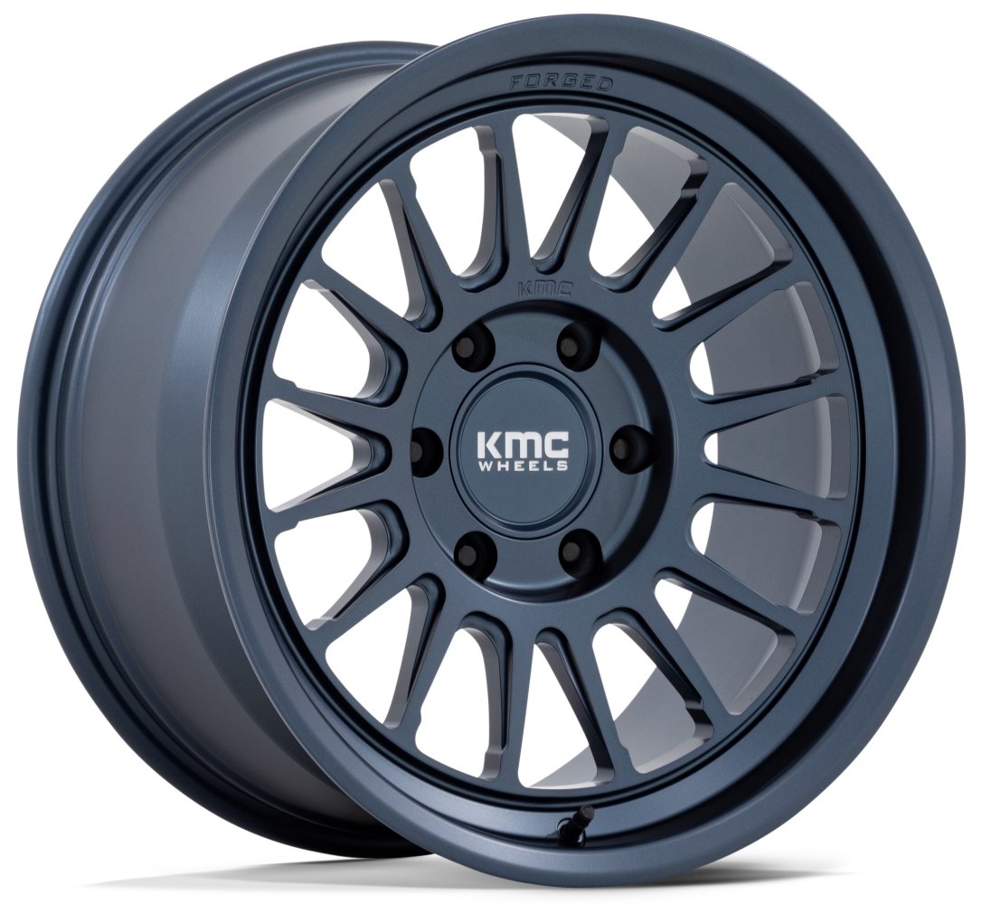 17X8.5 KMC KM447 Impact Forged Monoblock Metallic Blue 6x5.5/139.7 -10mm - Flex Offroad