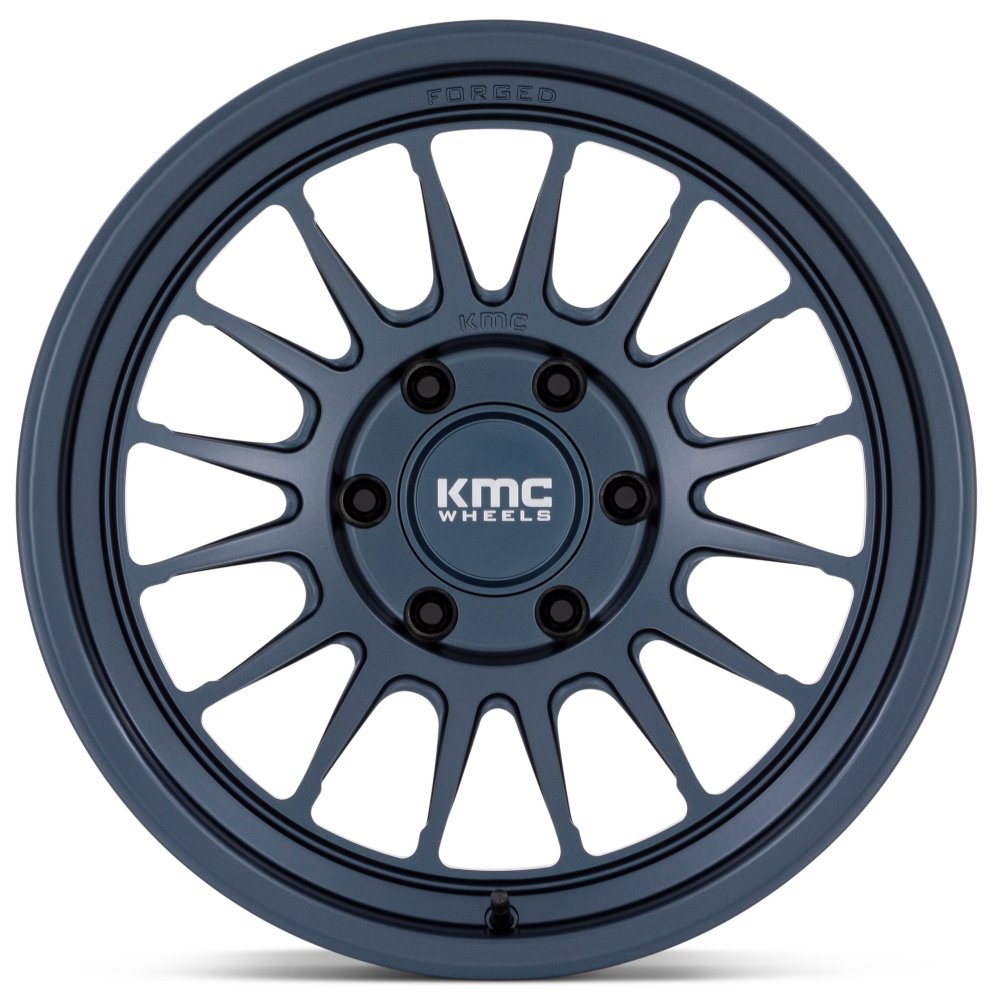 17X8.5 KMC KM447 Impact Forged Monoblock Metallic Blue 6x5.5/139.7 -10mm - Flex Offroad