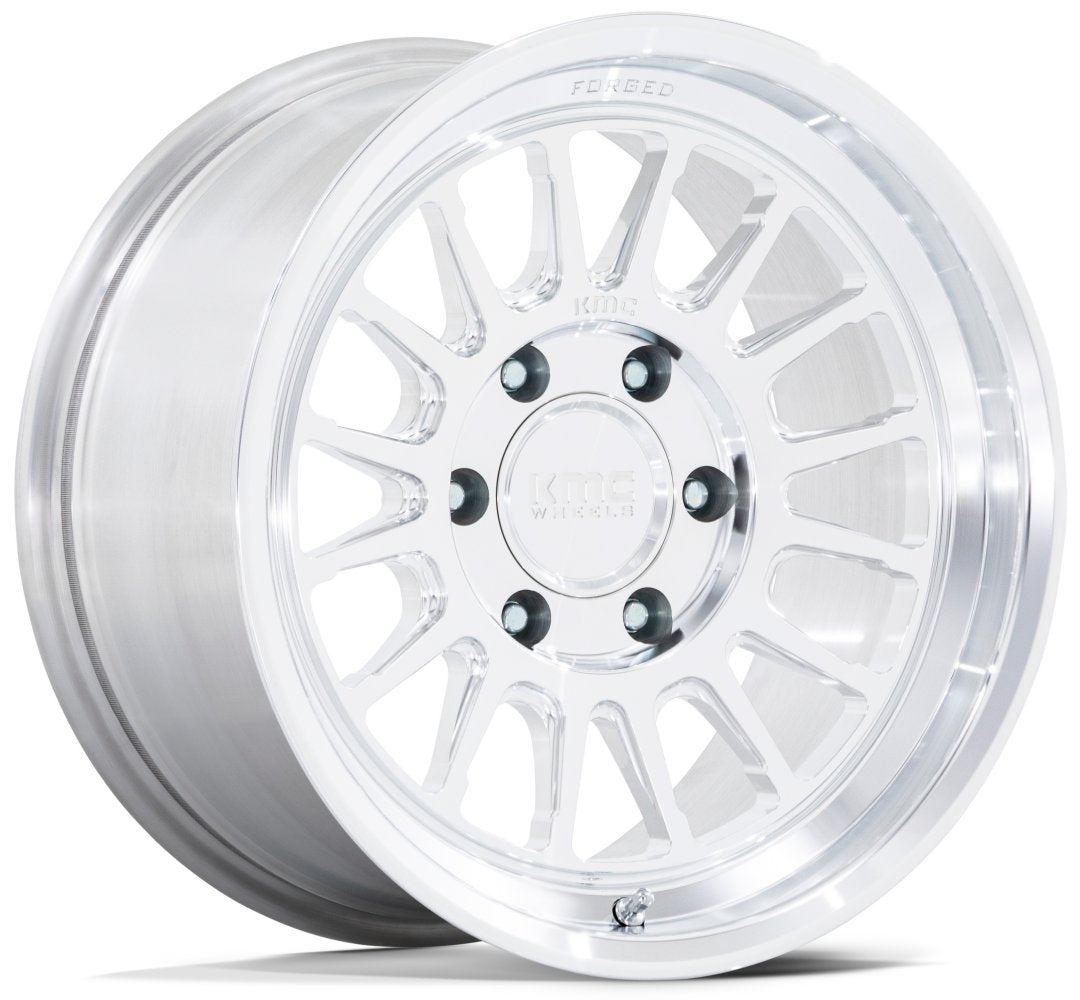 18X9 KMC KM447 Impact Forged Monoblock Raw Machined 6x135 0mm - Flex Offroad