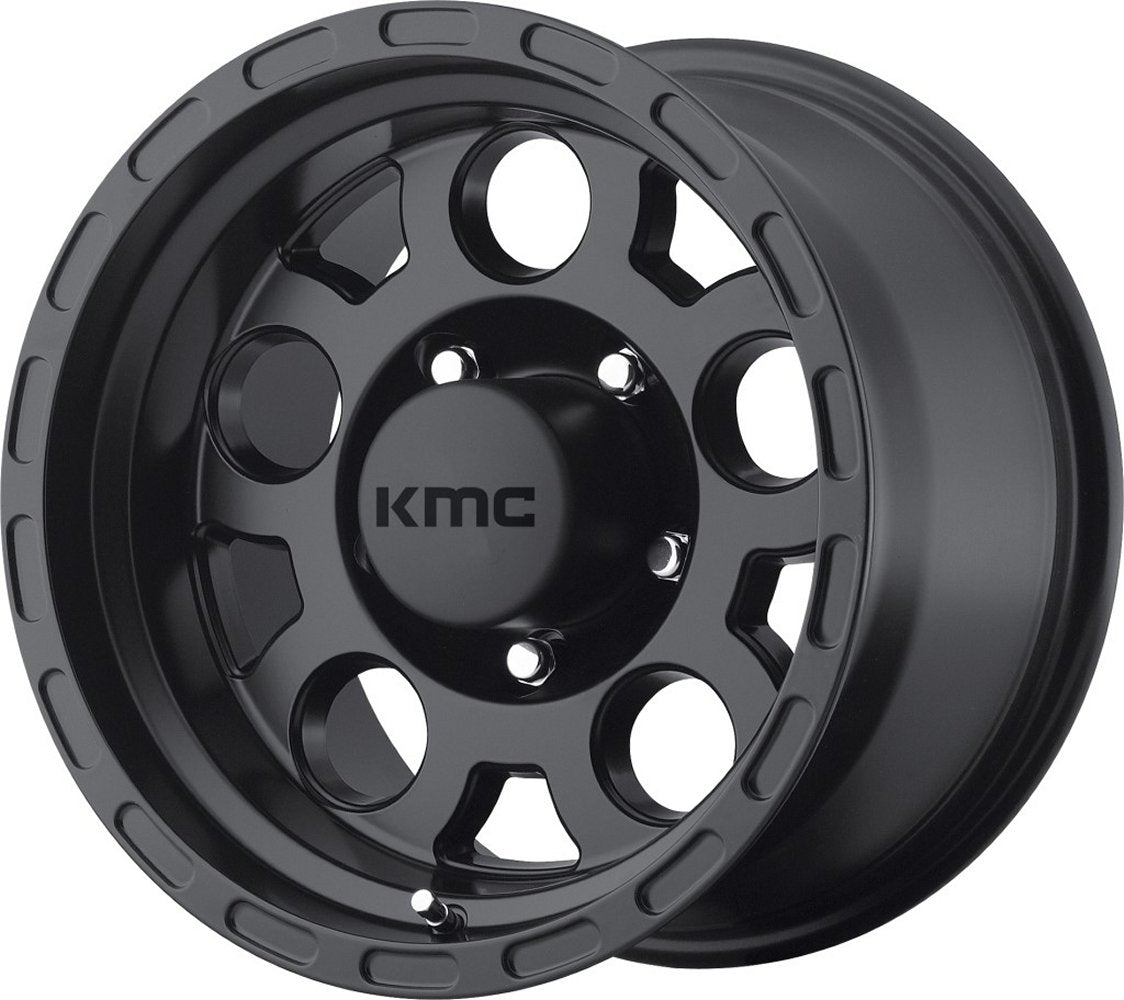 16x8 KMC KM522 Enduro Matte Black 8x6.5/165 0mm - Flex Offroad