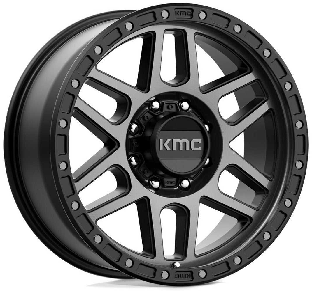 20x9 KMC KM544 Mesa Satin Black w/ Grey Tint (8 Lug) 8x170 18mm - Flex Offroad
