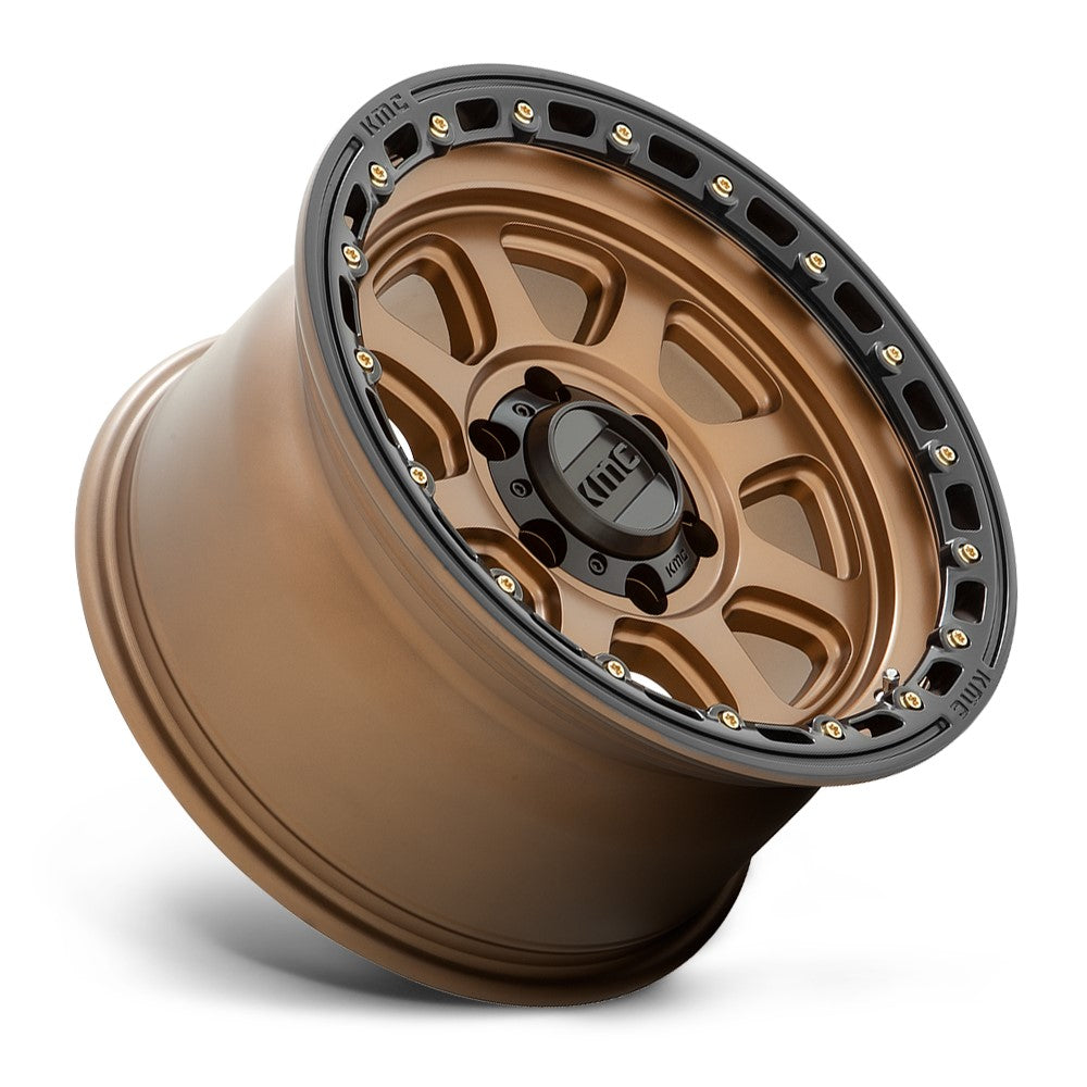 (Clearance - No Returns) 20x9 KMC KM548 Chase Matte Bronze w/ Black Lip 5x5/127 18mm
