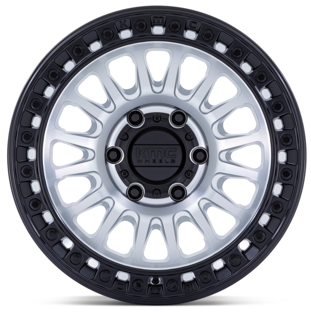 20X9 KM552 IMS Machined w/ Matte Black Lip 6x135 0mm - Flex Offroad