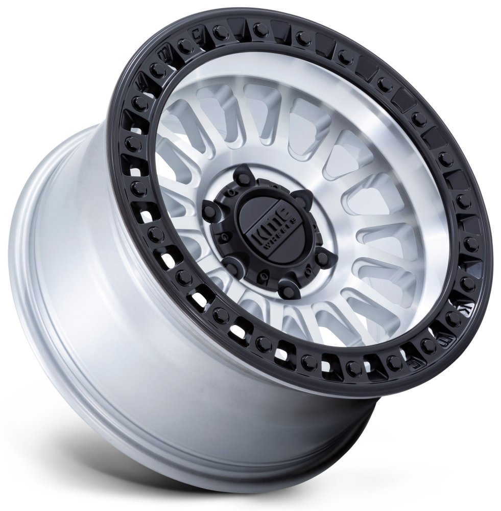 17x8.5 KM552 IMS Machined w/ Matte Black Lip 6x5.5/139.7 25mm - Flex Offroad