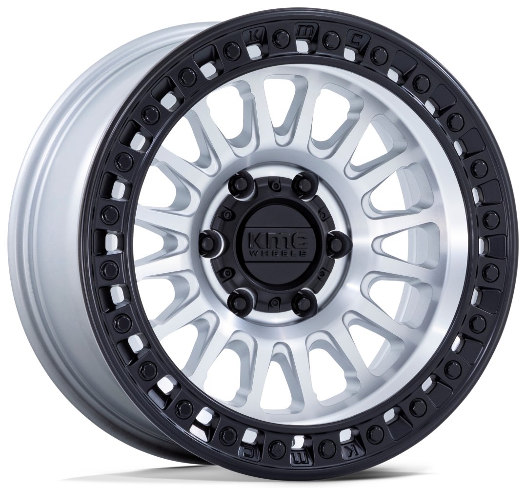 20X9 KM552 IMS Machined w/ Matte Black Lip 6x135 0mm - Flex Offroad