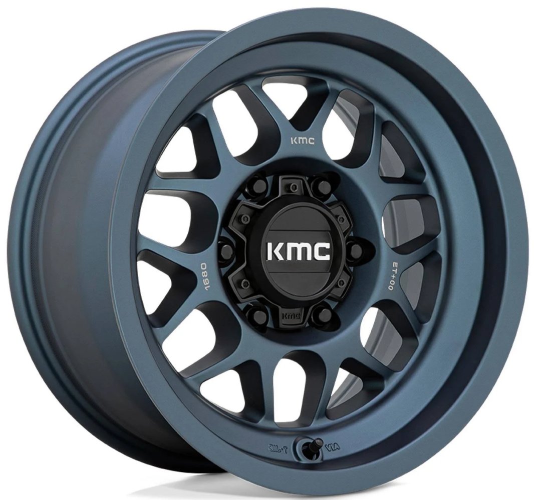 17x9 KMC KM725 Terra Metallic Blue 6x5.5/139.7 -38mm - Flex Offroad