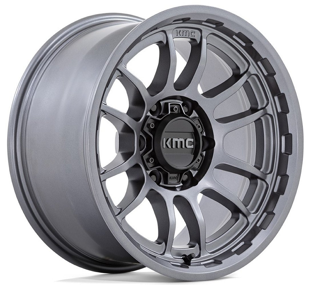 17x8.5 KMC KM727 Wrath Matte Anthracite 5x5/127 -10mm - Flex Offroad