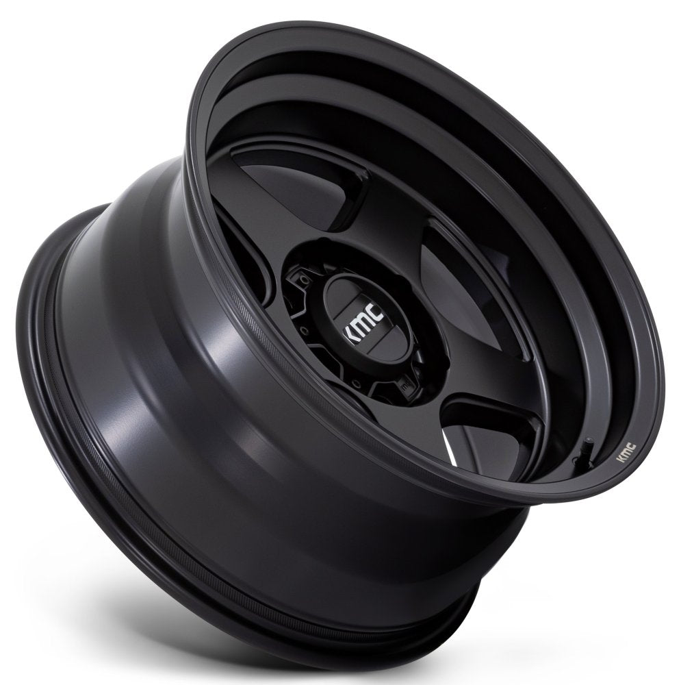 (Clearance - No Returns) 17x8.5 KMC KM728 Matte Black 6x135 -10mm