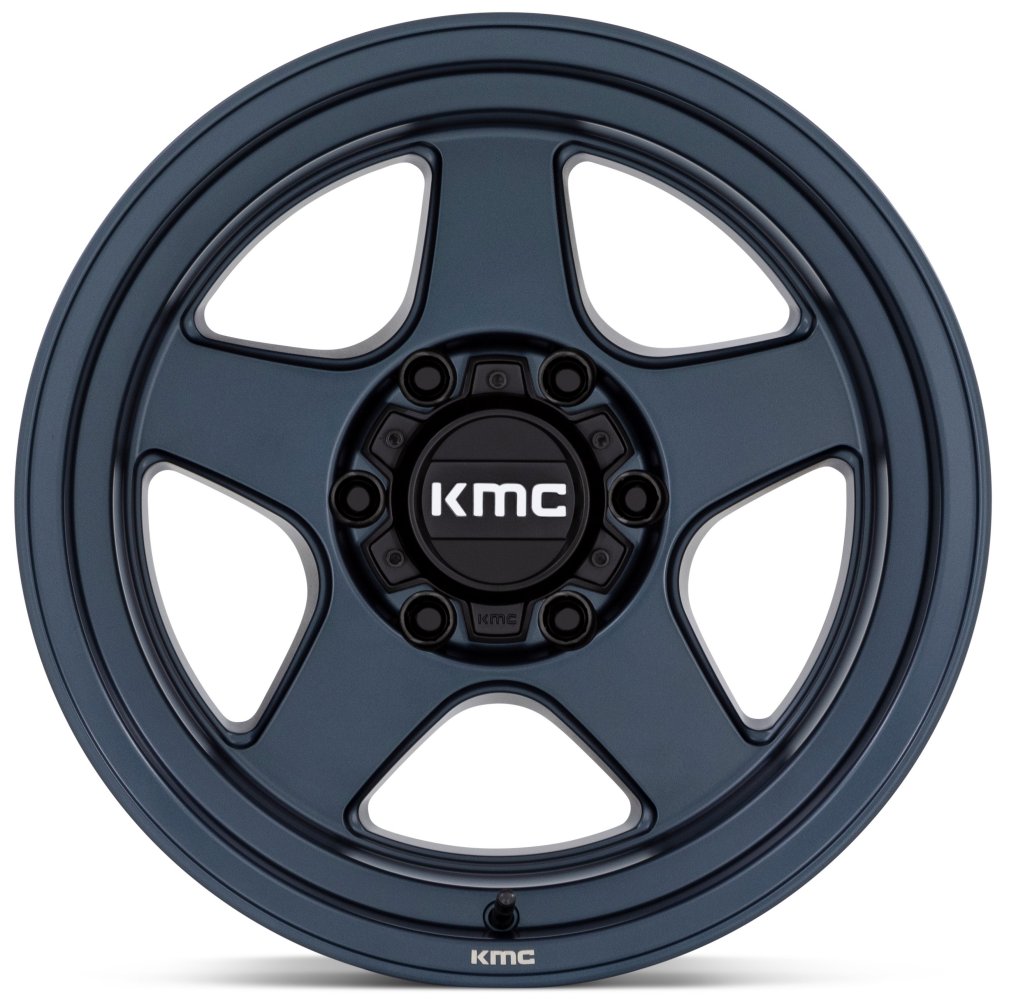 (Clearance - No Returns) 17x8.5 KMC KM728 Metallic Blue 6x135 -10mm - Flex Offroad