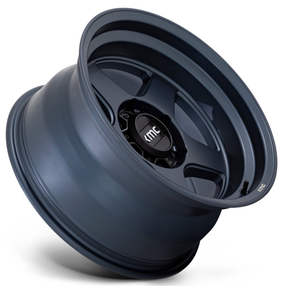 (Clearance - No Returns) 17x8.5 KMC KM728 Metallic Blue 6x135 -10mm - Flex Offroad