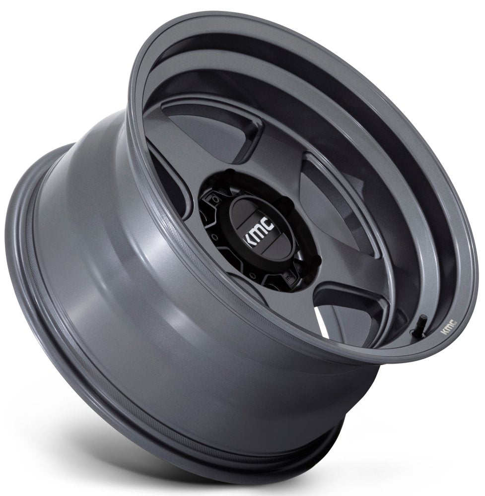 (Clearance - No Returns) 17x8.5 KMC KM728 Matte Anthracite 6x135 18mm - Flex Offroad