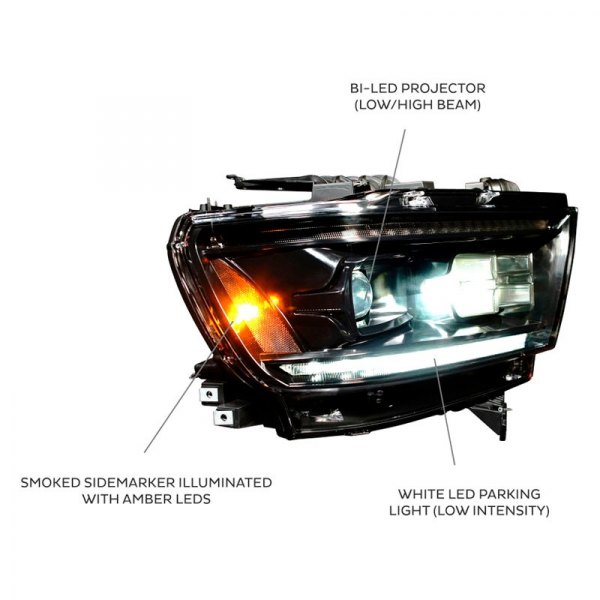 Morimoto XB LED Headlights: Dodge Ram 1500 (2019+) (Pair / ASM)(Gen 2) LF523-ASM - Flex Offroad