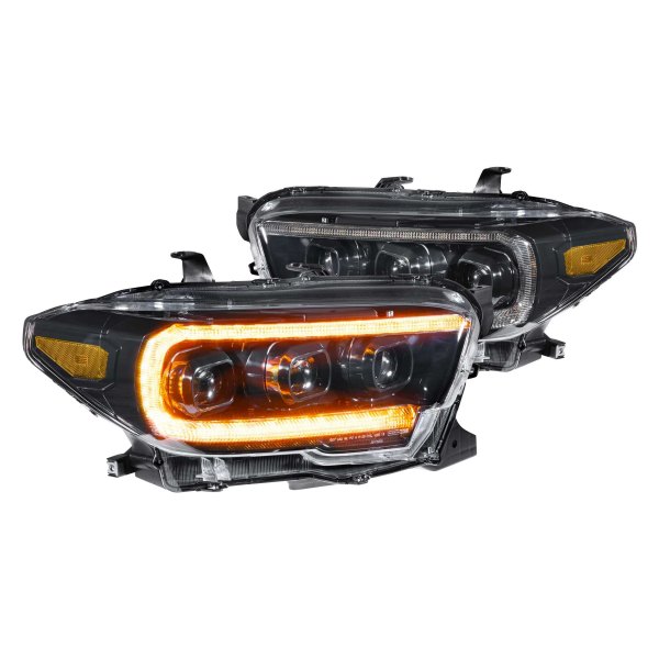 Morimoto XB LED Headlights: Toyota Tacoma (16-20) (Pair / ASM / Amber DRL) (Gen 2) LF530.2-A-ASM - Flex Offroad