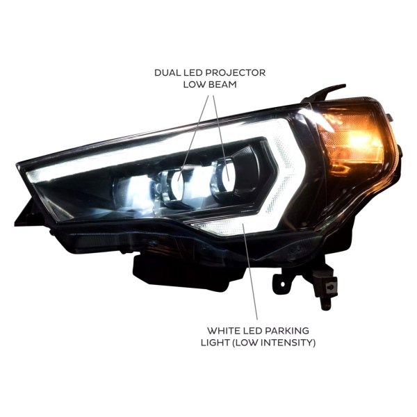 Morimoto XB LED Headlights: Toyota 4Runner (14-22) (Pair / ASM) (Gen 2) LF531.2-ASM