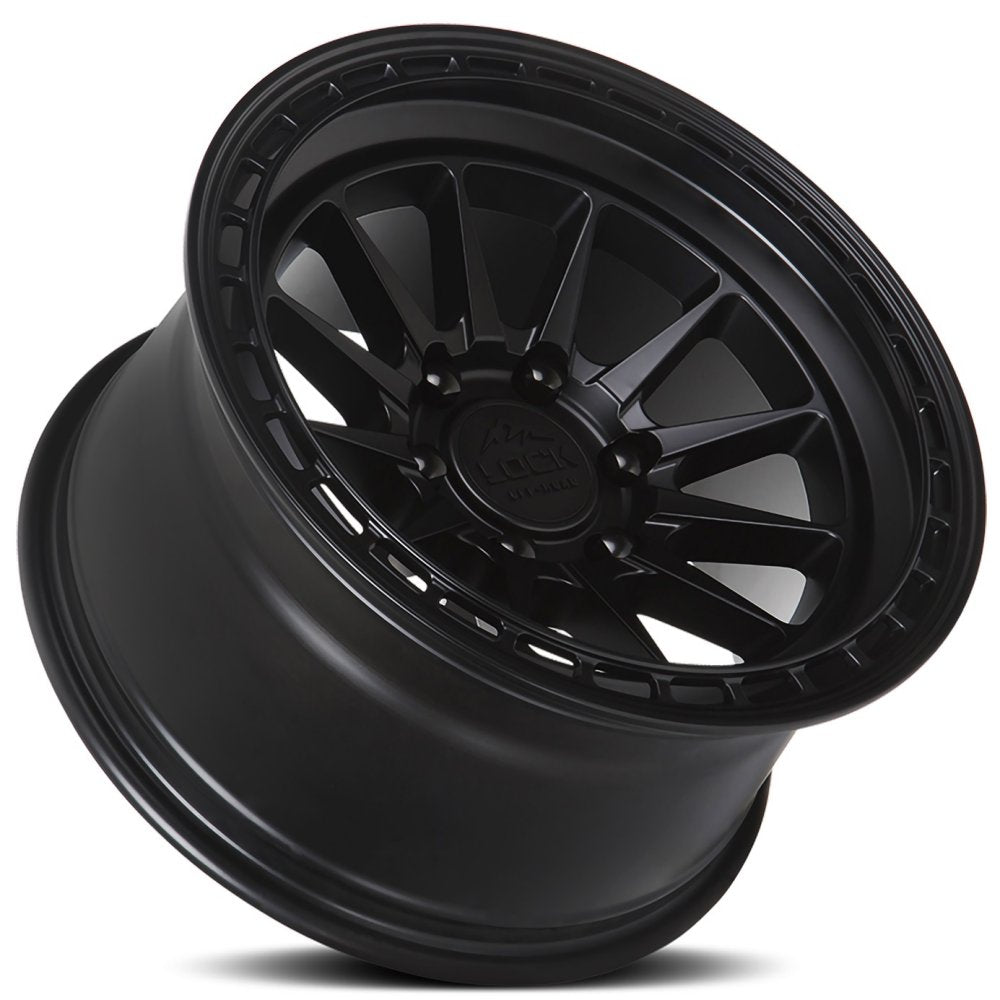 17x9 Lock Off-Road Baja Matte Black 6x5.5/139.7 0mm - Flex Offroad