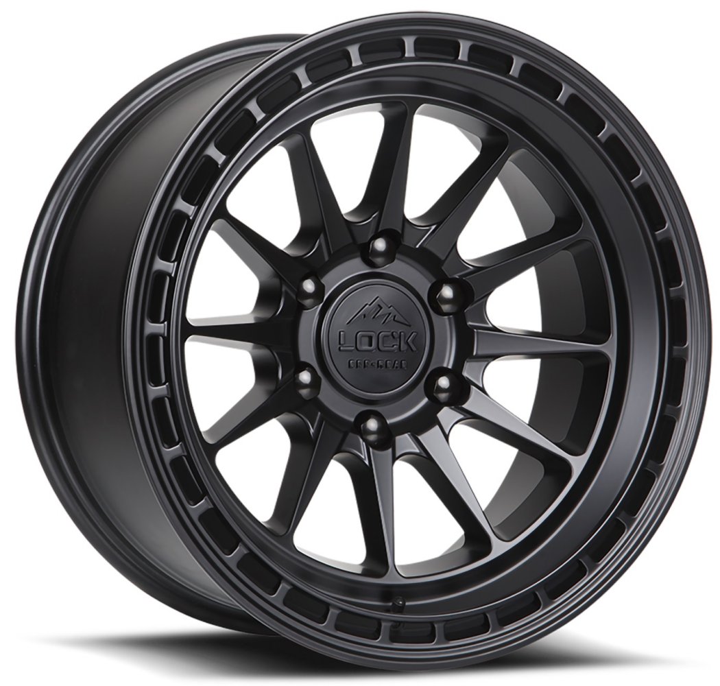 17x9 Lock Off-Road Baja Matte Black 6x5.5/139.7 0mm - Flex Offroad