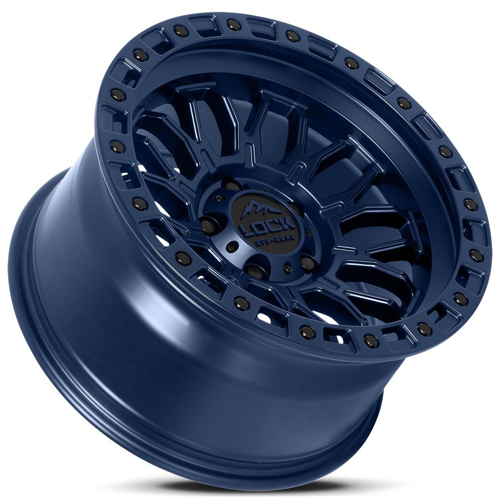 17x9 Lock Off-Road Combat Matte Blue 6x135 -12mm
