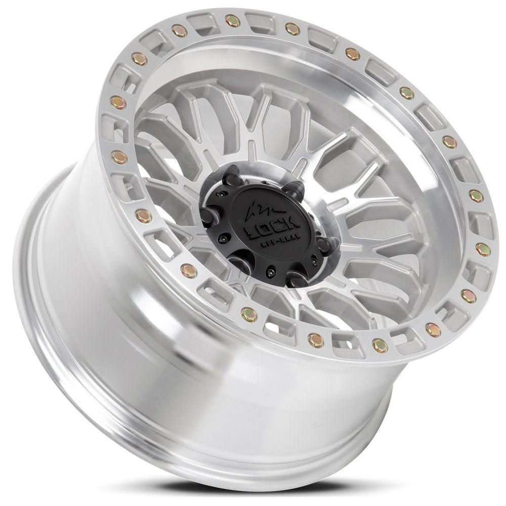 17x9 Lock Off-Road Combat Machine w/ Clear Coat 6x135 -12mm