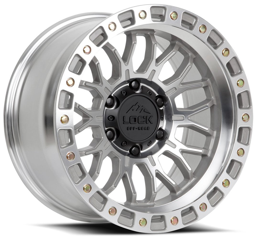 17x9 Lock Off-Road Combat Machine w/ Clear Coat 6x135 -12mm