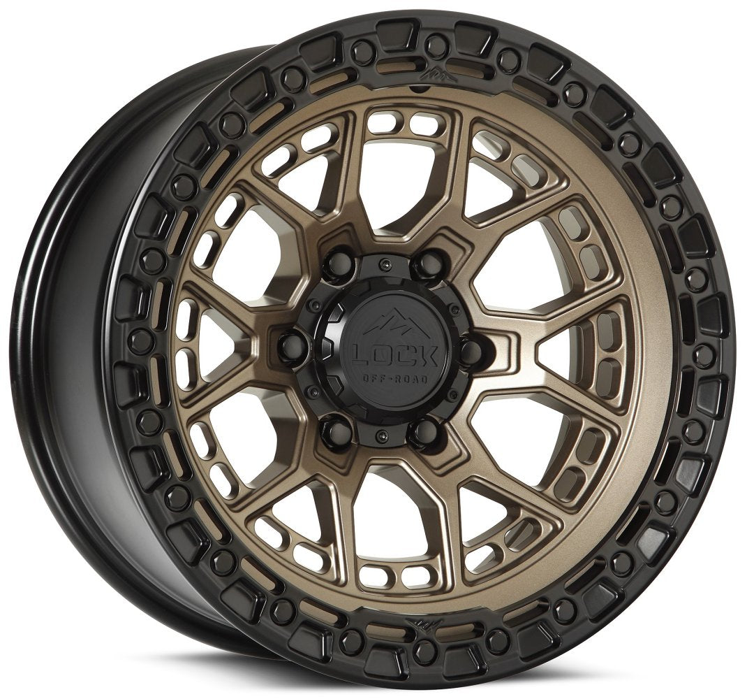 17x9 Lock Off-Road Commando Matte Bronze w/ Matte Black Ring 6x135 0mm