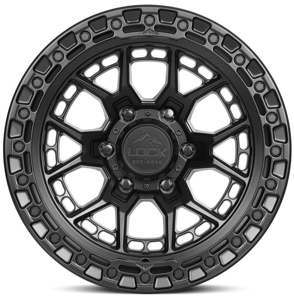 20x9 Lock Off-Road Commando Matte Black w/ Matte Black Ring 5x5/127 0mm