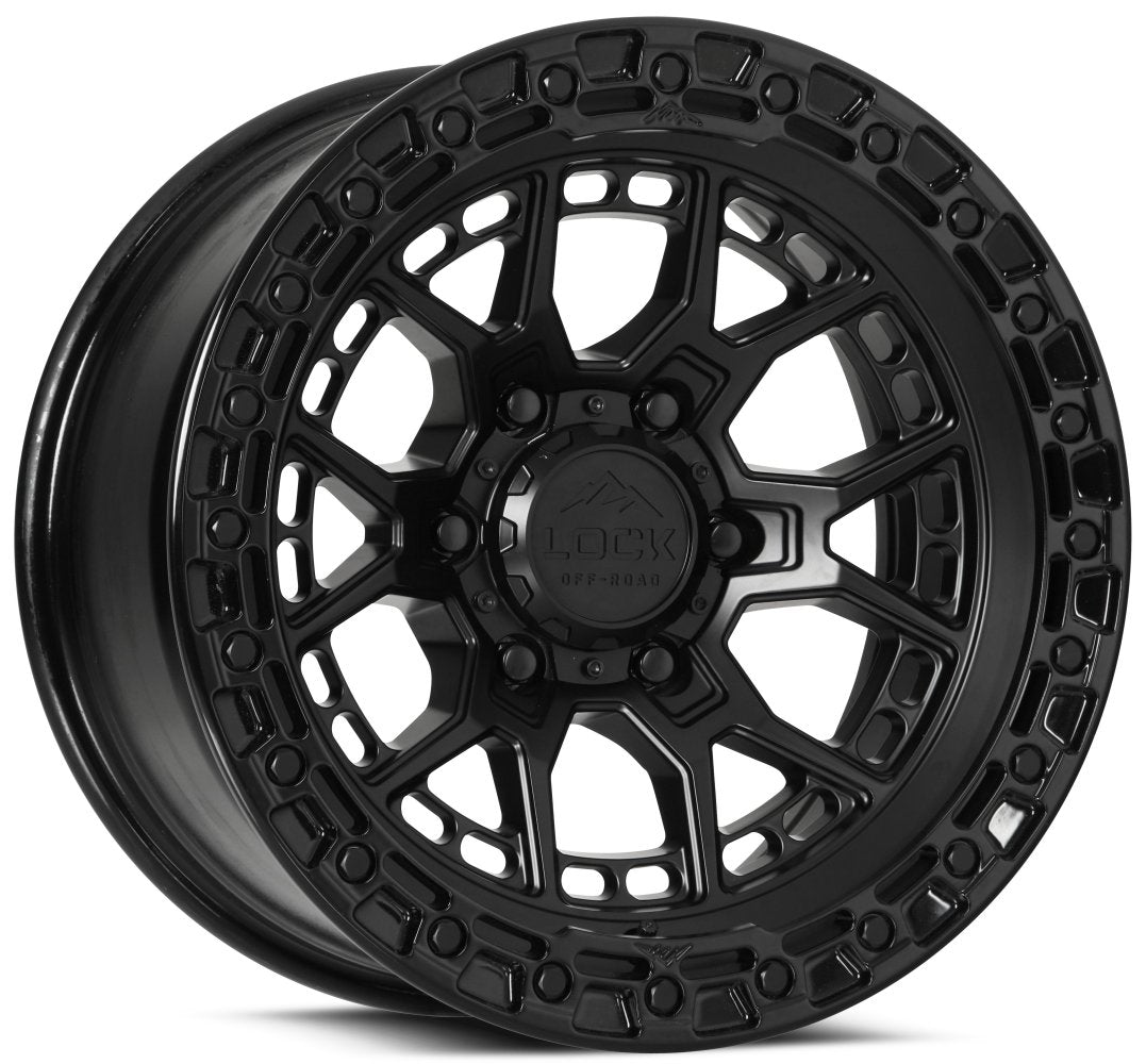 17x9 Lock Off-Road Commando Matte Black w/ Gloss Black Ring 6x5.5/139.7 0mm