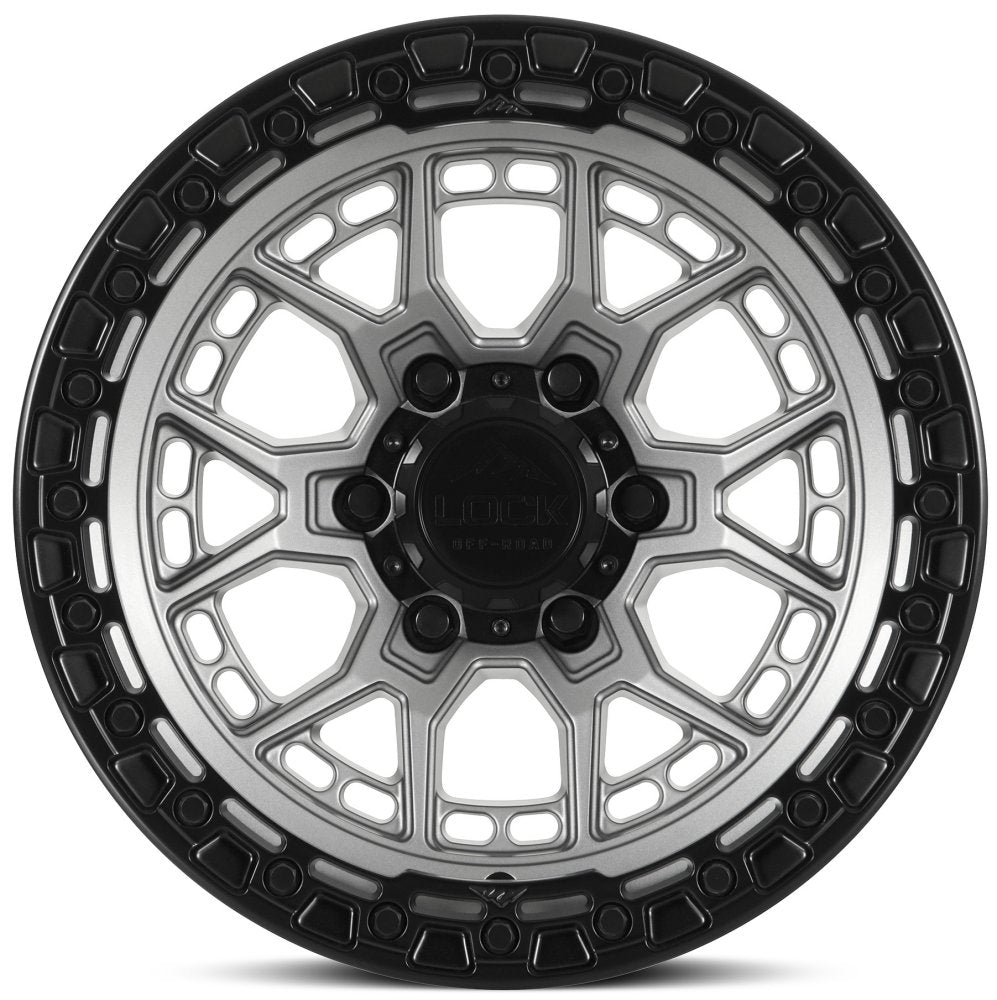 17x9 Lock Off-Road Commando Matte Grey w/ Matte Black Ring 6x135 0mm