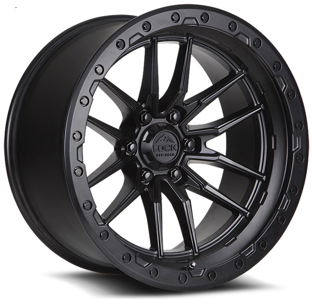 20x9 Lock Off-Road Krawler Matte Black 8x6.5/165 1mm