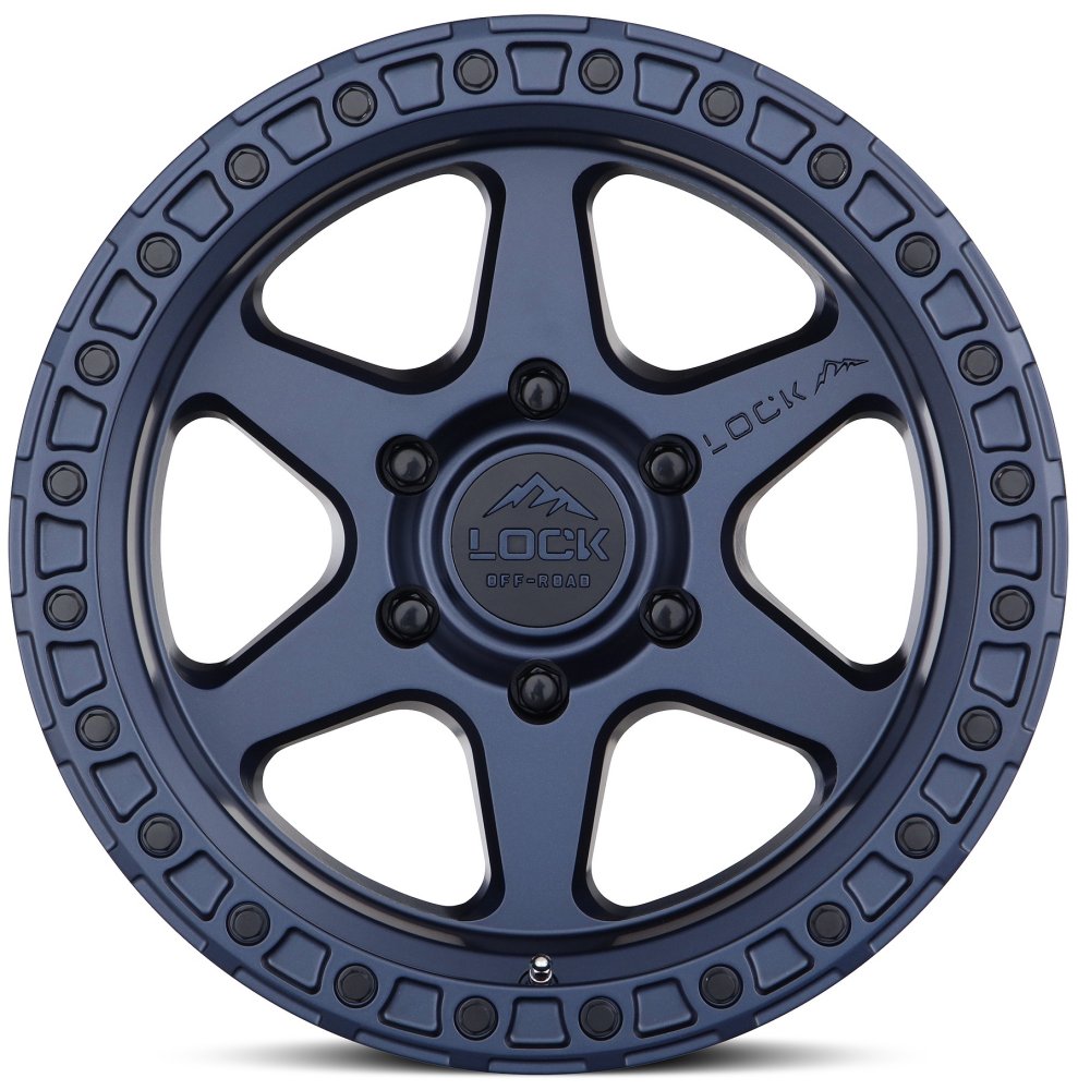 20x9 Lock Off-Road Olympus Matte Blue 6x135 0mm