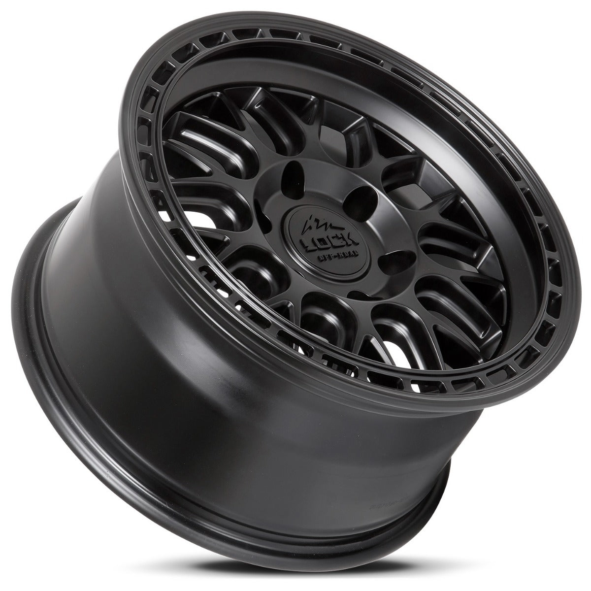 17x9 Lock Off-Road Onyx Matte Black 6x5.5/139.7 -12mm - Flex Offroad