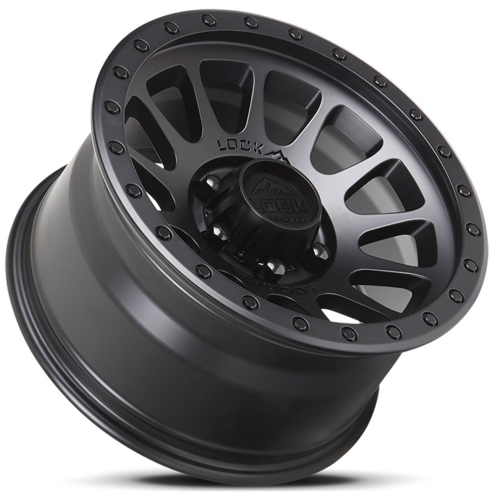 20x10 Lock Off-Road Yosemite Matte Black 8x170 -18mm - Flex Offroad