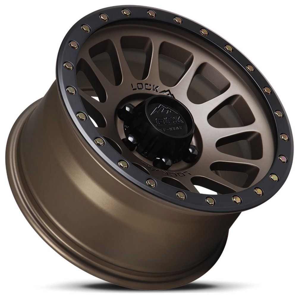 20x9 Lock Off-Road Yosemite Matte Bronze w/ Matte Black Ring 6x135 18mm - Flex Offroad