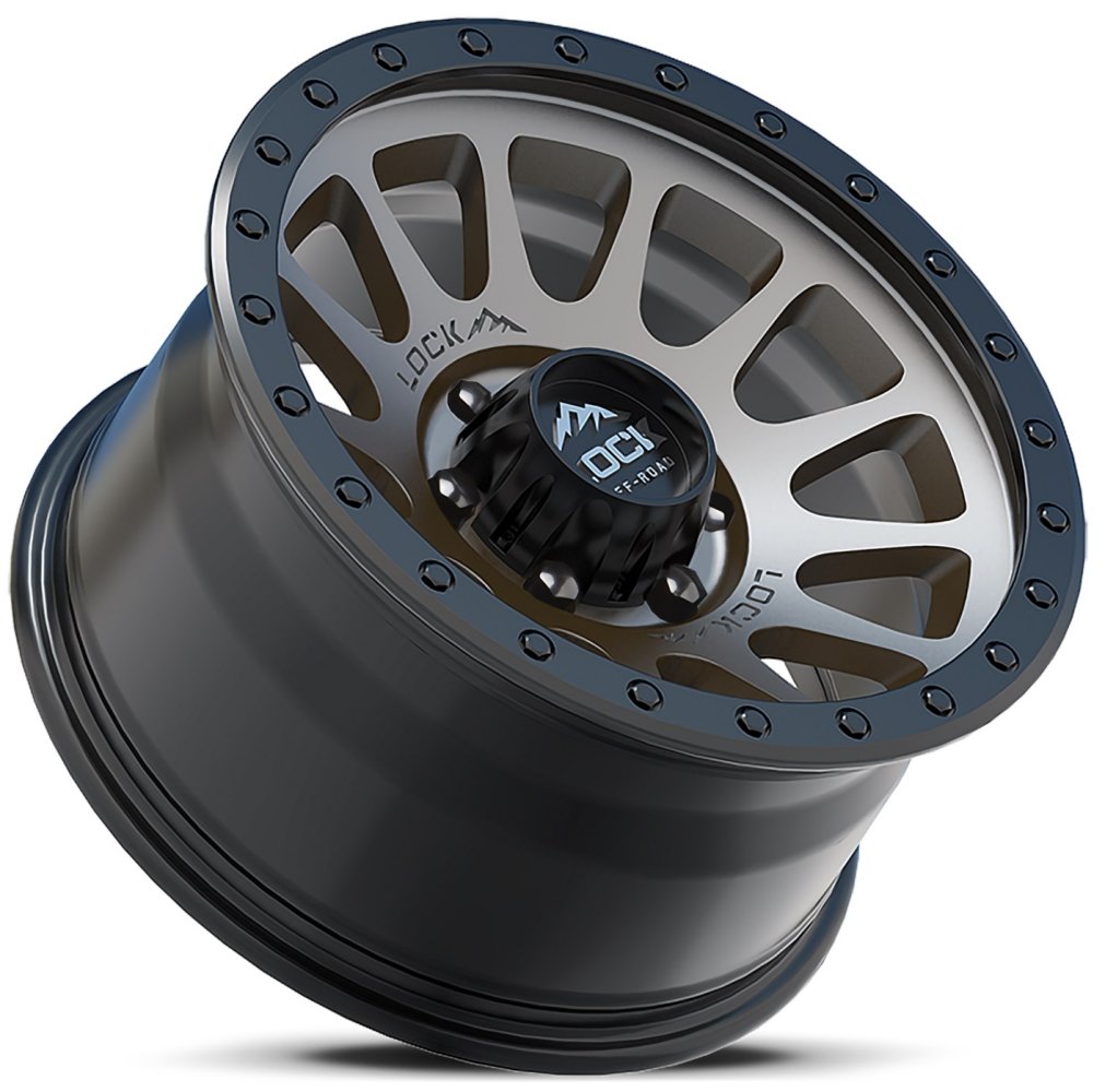 20x9 Lock Off-Road Yosemite Matte Grey w/ Matte Black Ring 6x5.5/139.7 18mm - Flex Offroad