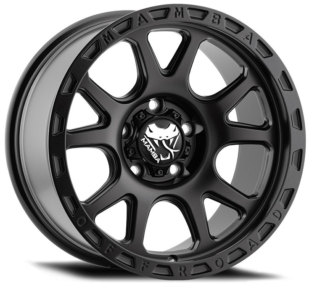 18x9 Mamba Off-Road M27 Matte Black (Flow Formed) 6x135 12mm - Flex Offroad