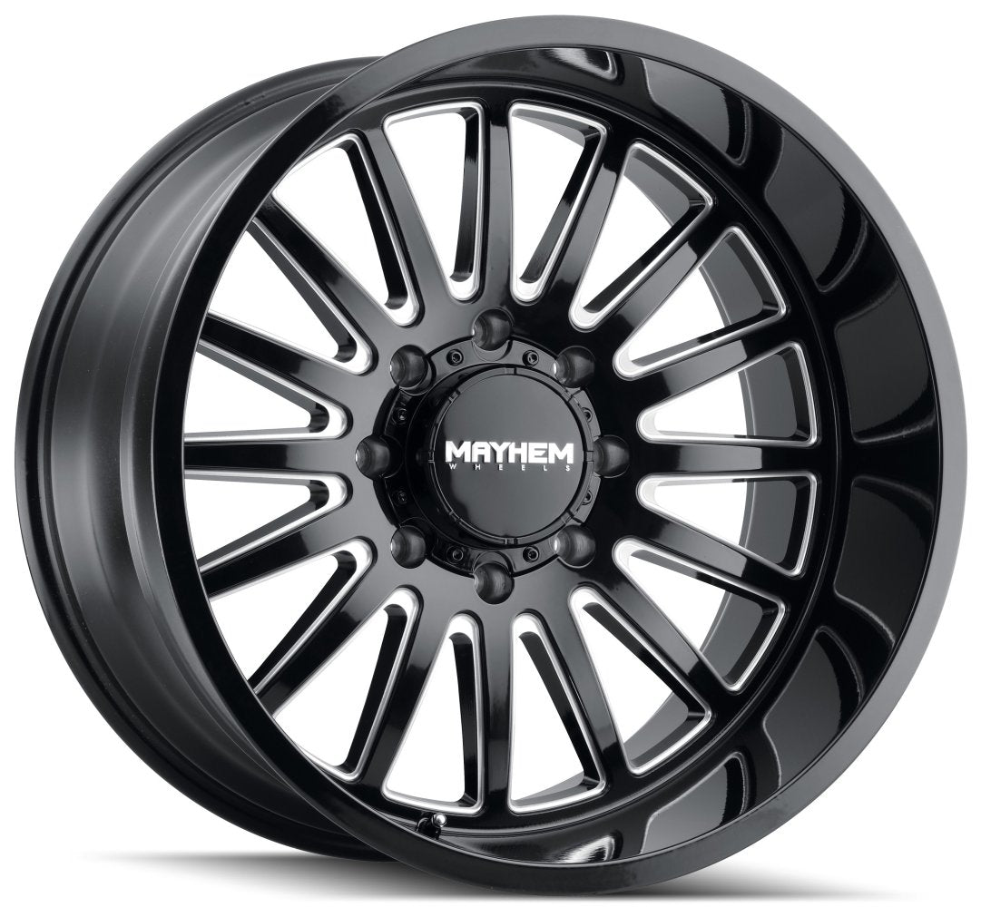 20x10 Mayhem Utopia 8114 Gloss Black Milled 8x6.5/165 -19mm - Flex Offroad