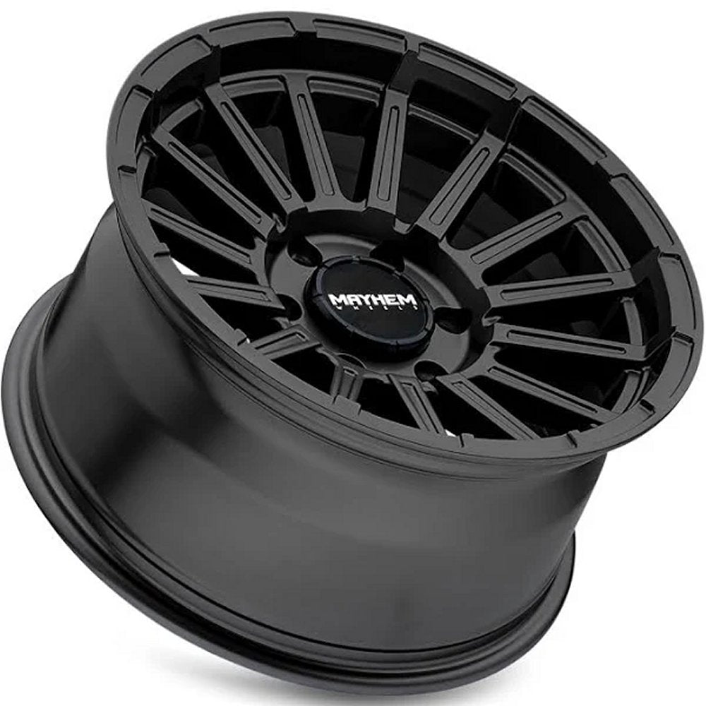 17x9 Mayhem Granite 8309 Satin Black 5x5/127 0mm - Flex Offroad