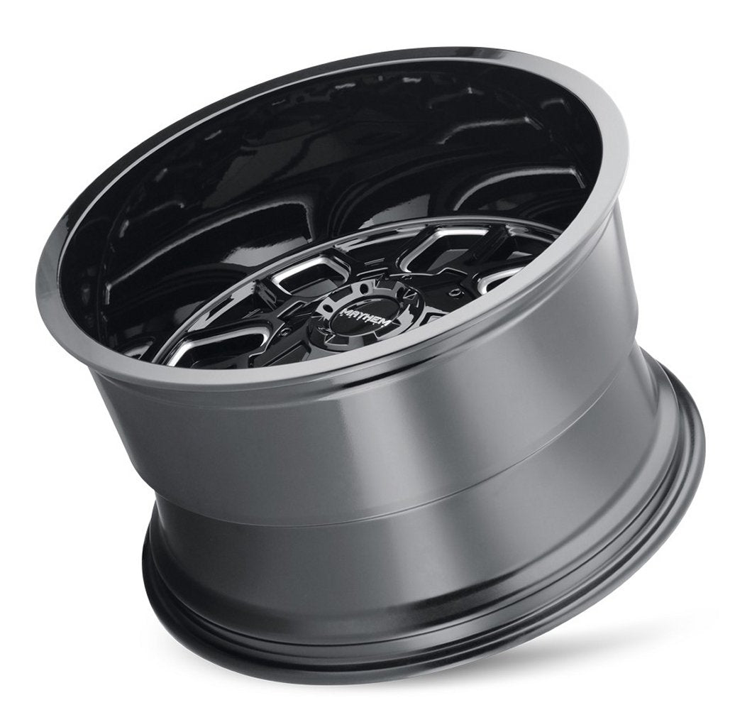 22x10 Mayhem Cogent 8107B Gloss Black w/ Milled Spokes 6x135 6x5.5/139.7 -27mm - Flex Offroad