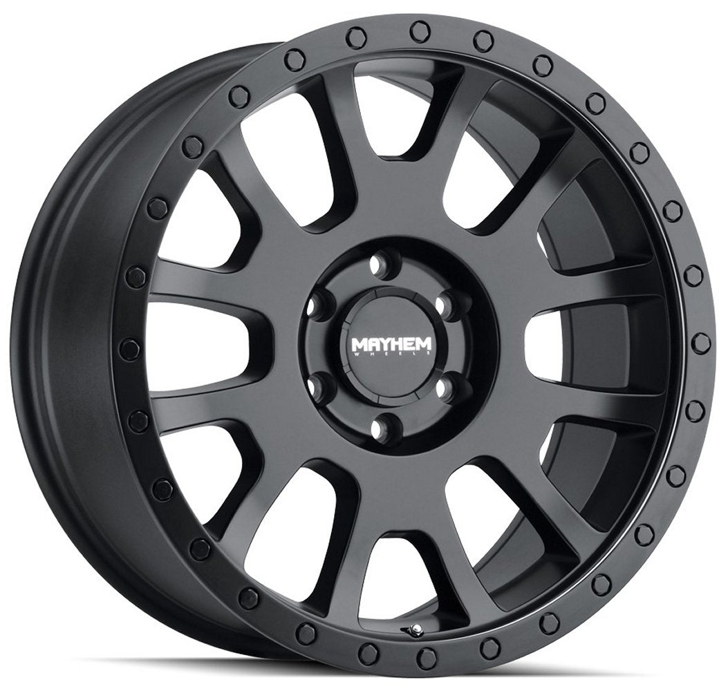 18x9 Mayhem Scout 8302BM Matte Black 8x6.5/165 0mm