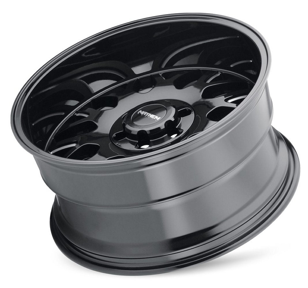 20x9 Mayhem Tripwire 8110BM Gloss Black w/ Milled Spokes 8x6.5/165 0mm - Flex Offroad