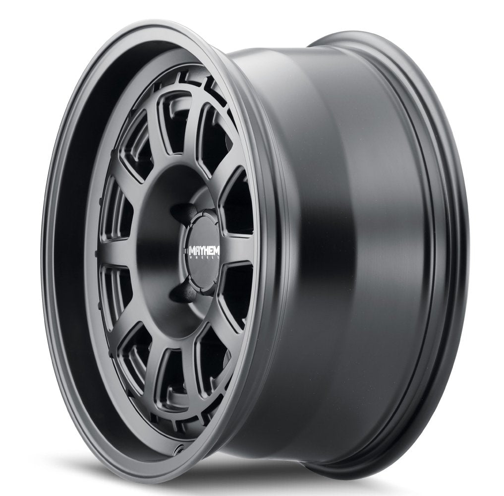 17x8.5 Mayhem Voyager 8303MB Matte Black (Flow Formed) 6x5.5/139.7 0mm